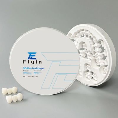 satın al 3D Pro Çok Katmanlı Diş Zirkonya Bloku CAD CAM Disk Dental Laboratuvarı Tacı Ve Köprüsü İçin online manufacture
